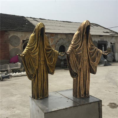 死のAzraelハロウィンのガラス繊維の屋外の彫像80cm 120cm 150cm 180cm