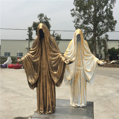 死のAzraelハロウィンのガラス繊維の屋外の彫像80cm 120cm 150cm 180cm