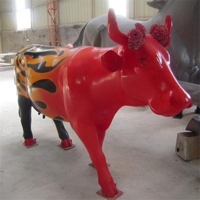 金属大きい屋外牛Bullの彫像の庭の動物の牛彫刻
