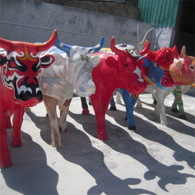 金属大きい屋外牛Bullの彫像の庭の動物の牛彫刻
