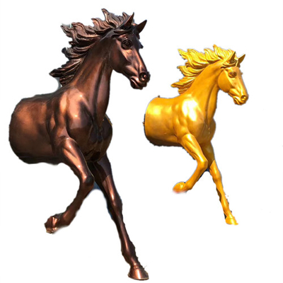 青銅色の馬の壁の装飾はカスタマイズされる磨かれた3D掛かることを彫る