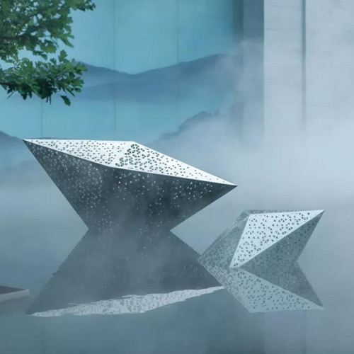庭のための多角形の金属の抽象的な現代的な彫刻の屋外の装飾的